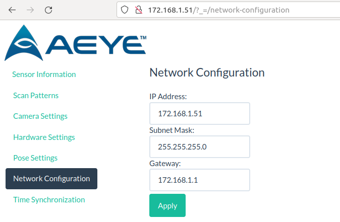 aeye-console-settings