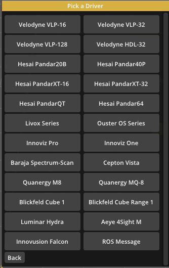 available-lidar-list