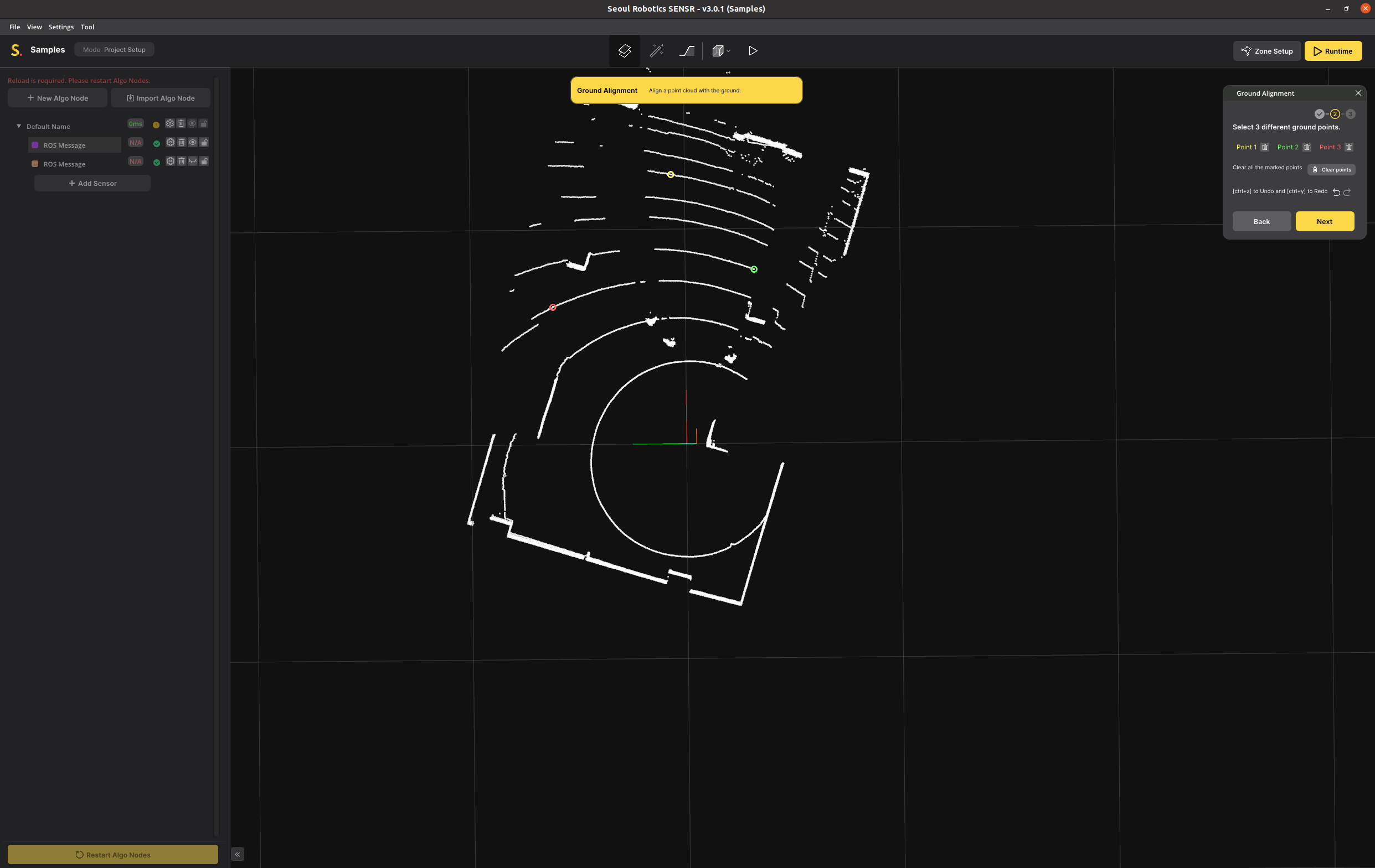 ground alignment topview