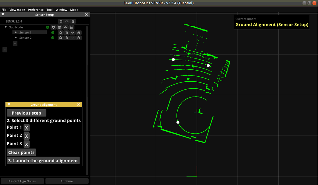 ground alignment topview