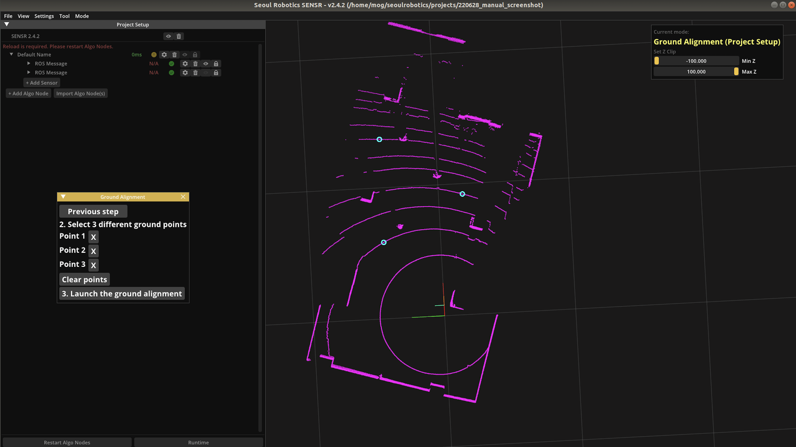 ground alignment topview