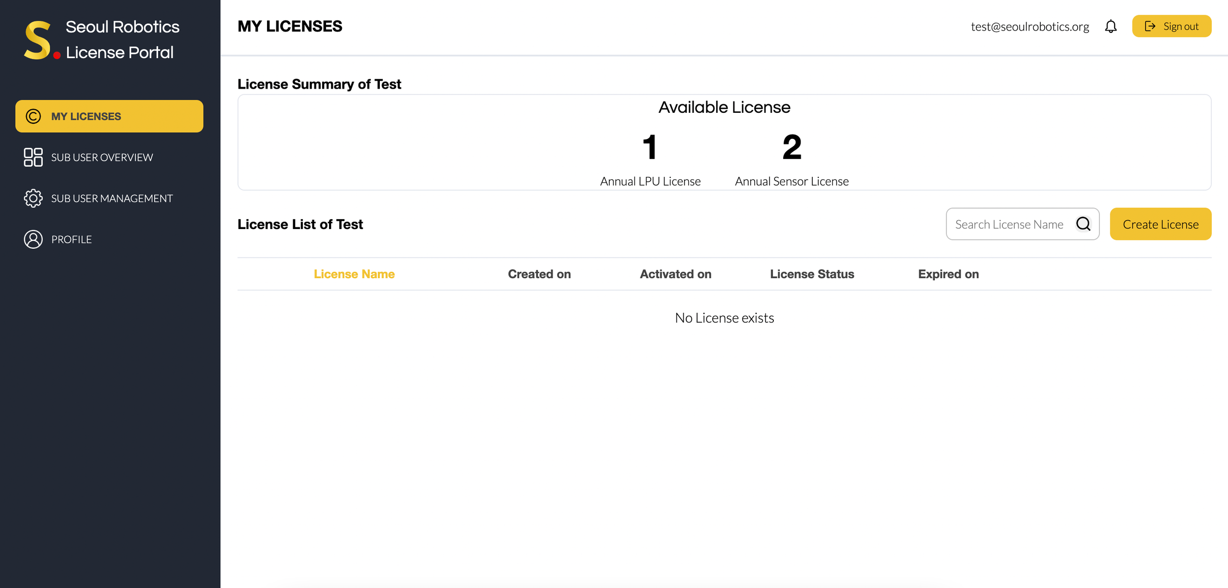 check available license