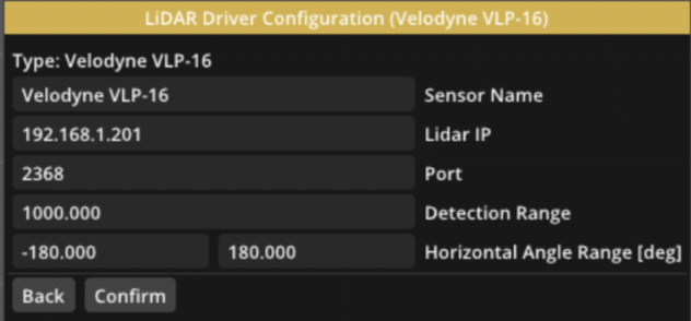 lidar-config