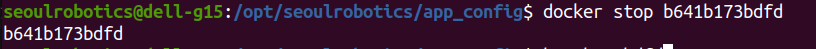 docker container stop