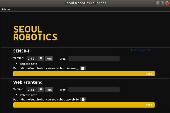 sr-launcher web